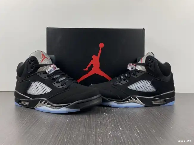 Cheap TBkick (2016) Metallic 5 Retro Black Jordan 845035-003 0503